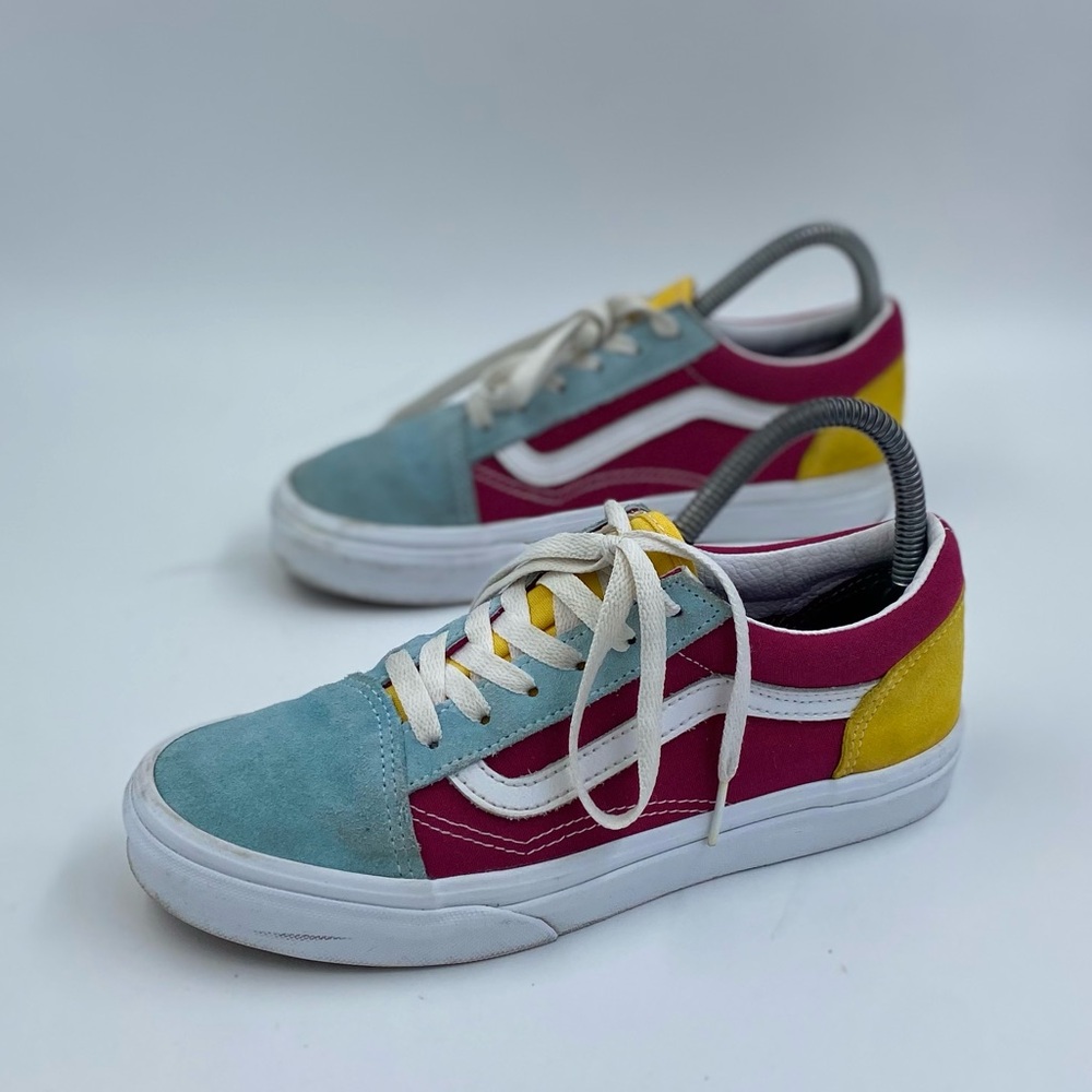 Vans multi colored old Skool junior size 5.5 - Picture 1 of 6